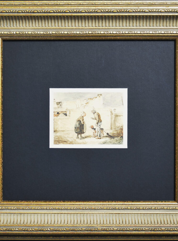 Geanimeerd gesprek op straat