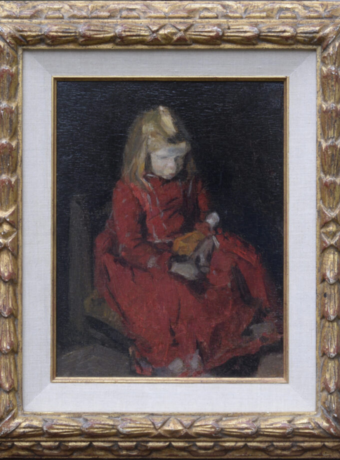 Meisje in een rode jurk, Larense school